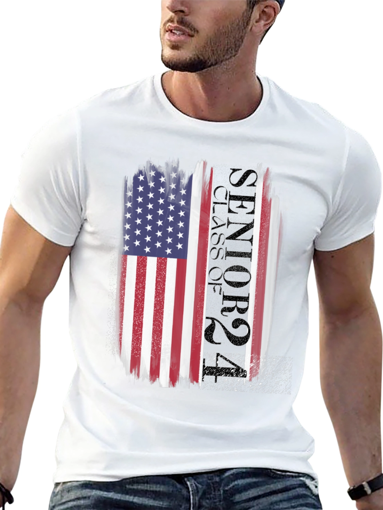 American Flag Honor Our Heroes Mens T-Shirt