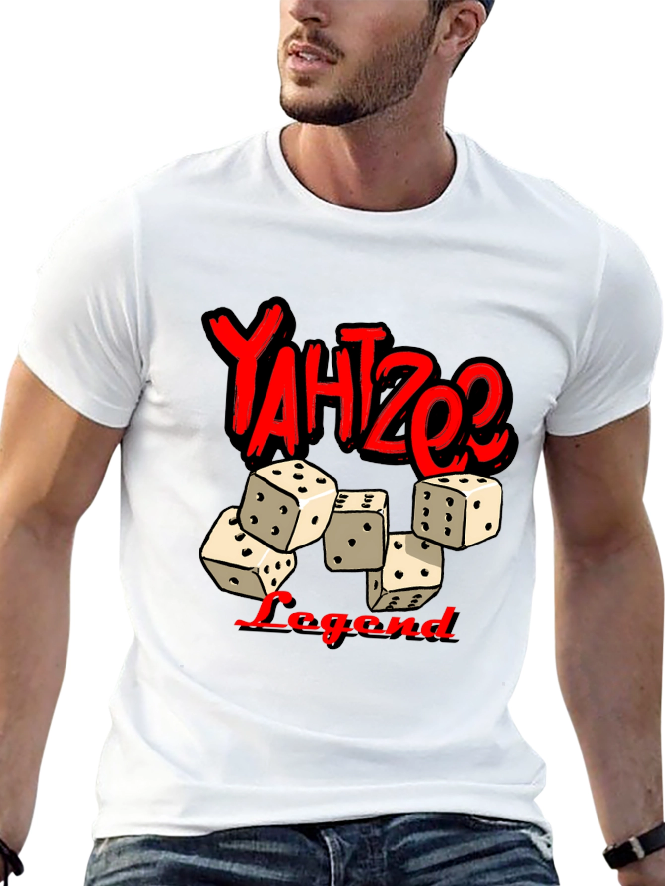 Yahtzee Legend T-Shirt - Dice Game Graphic Tee