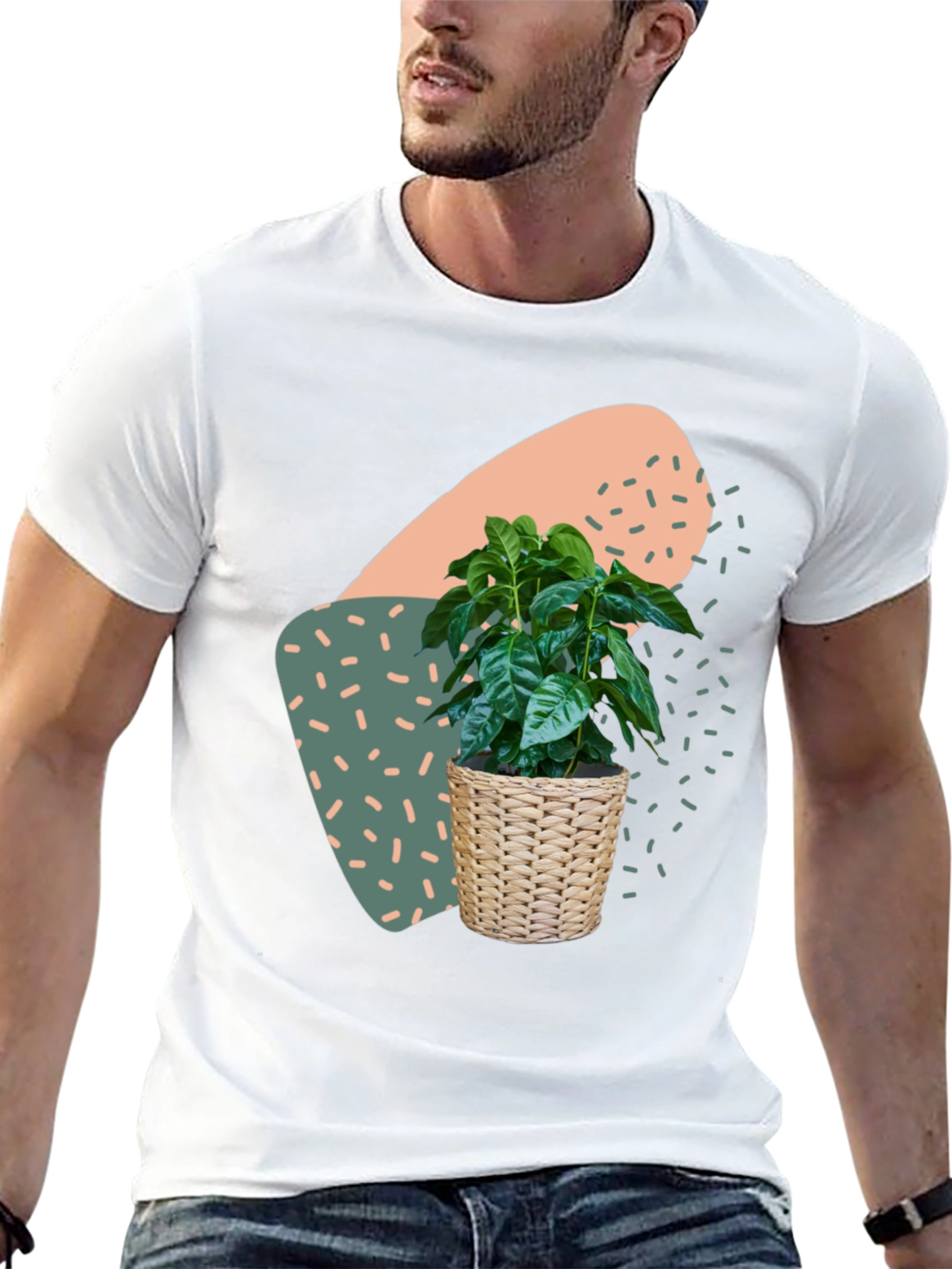 Abstract Plant Graphic Tee