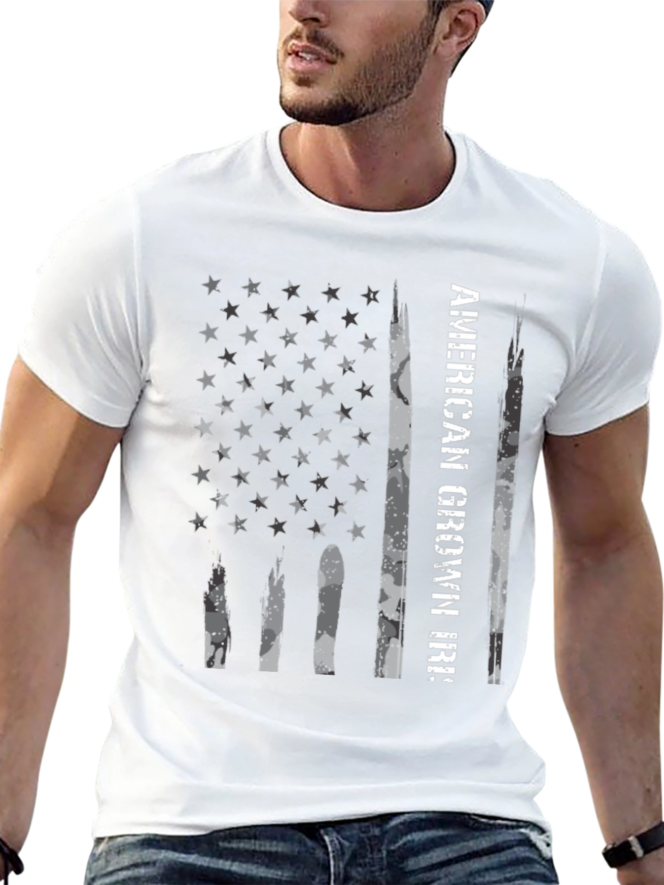 American Grown IRS Flag Graphic Tee
