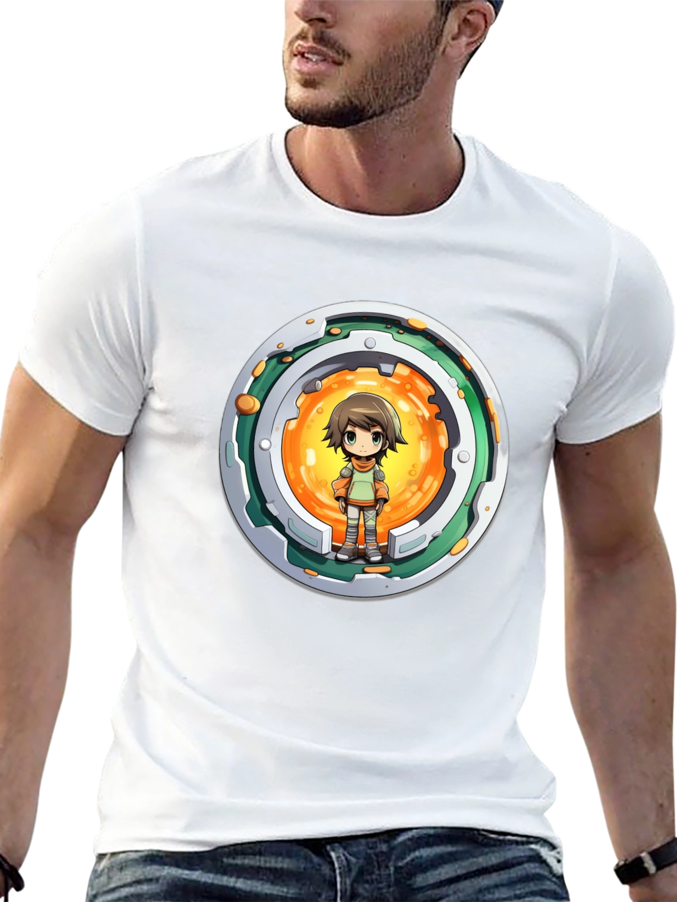 Anime Character T-Shirt: Stylish Round Design