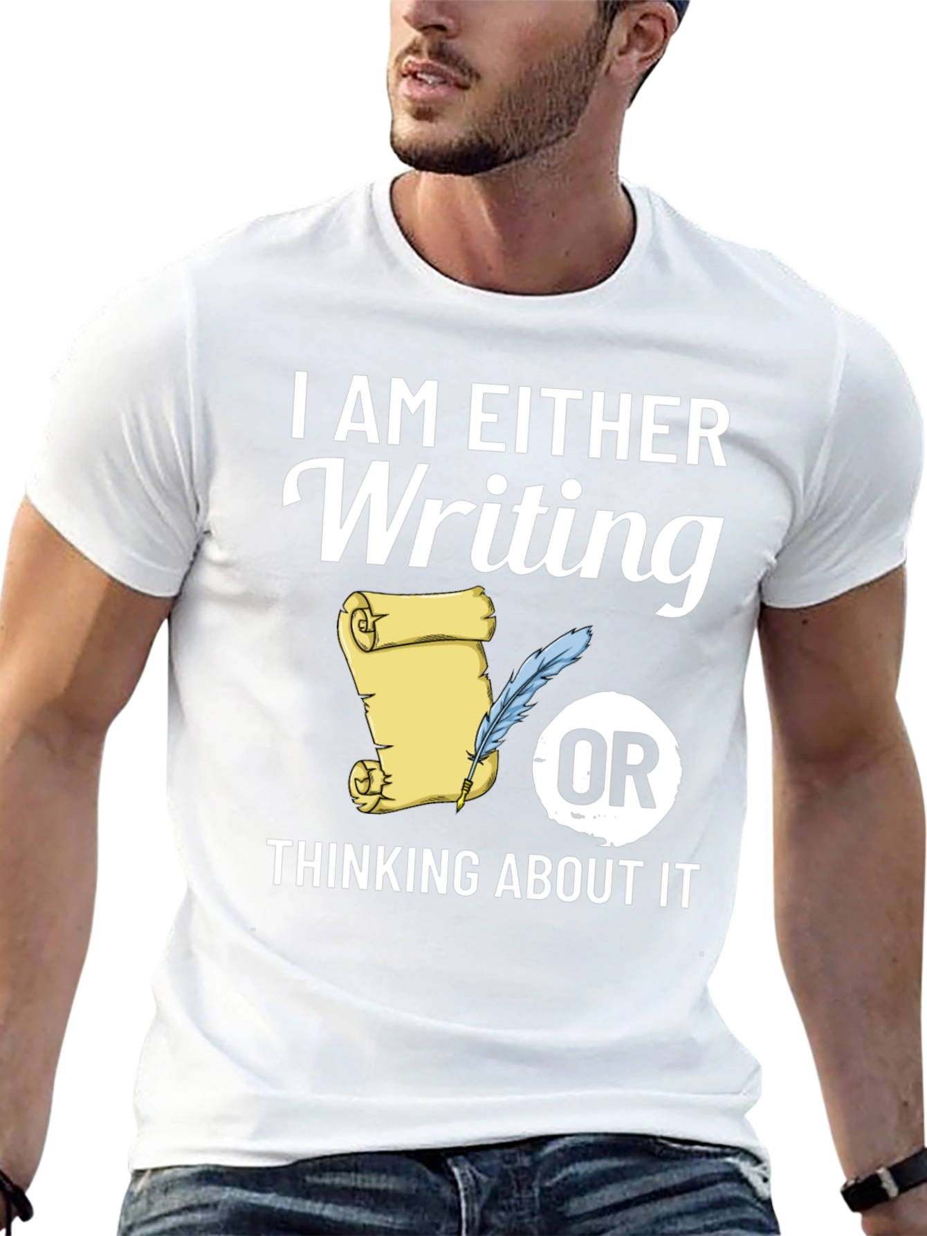 Writers Tee: Writing or Thinking About It