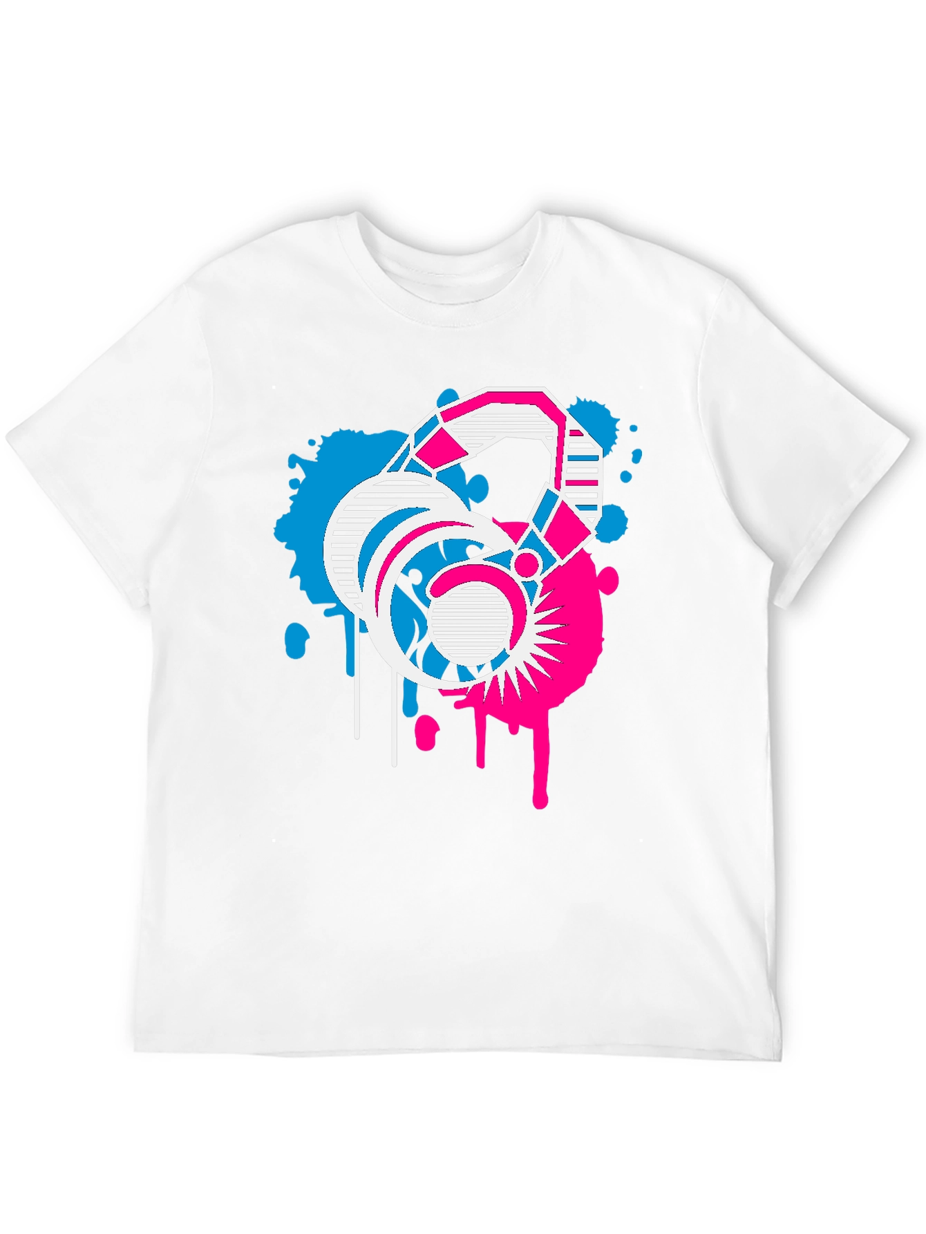Abstract Graphic T-Shirt Retro Design