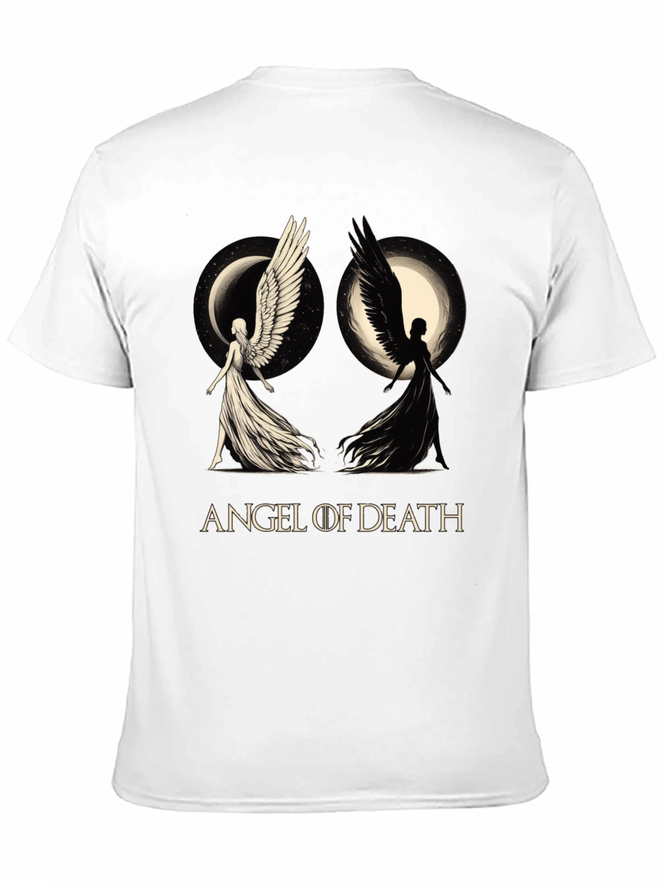 Angel of Death Graphic T-Shirt - Black