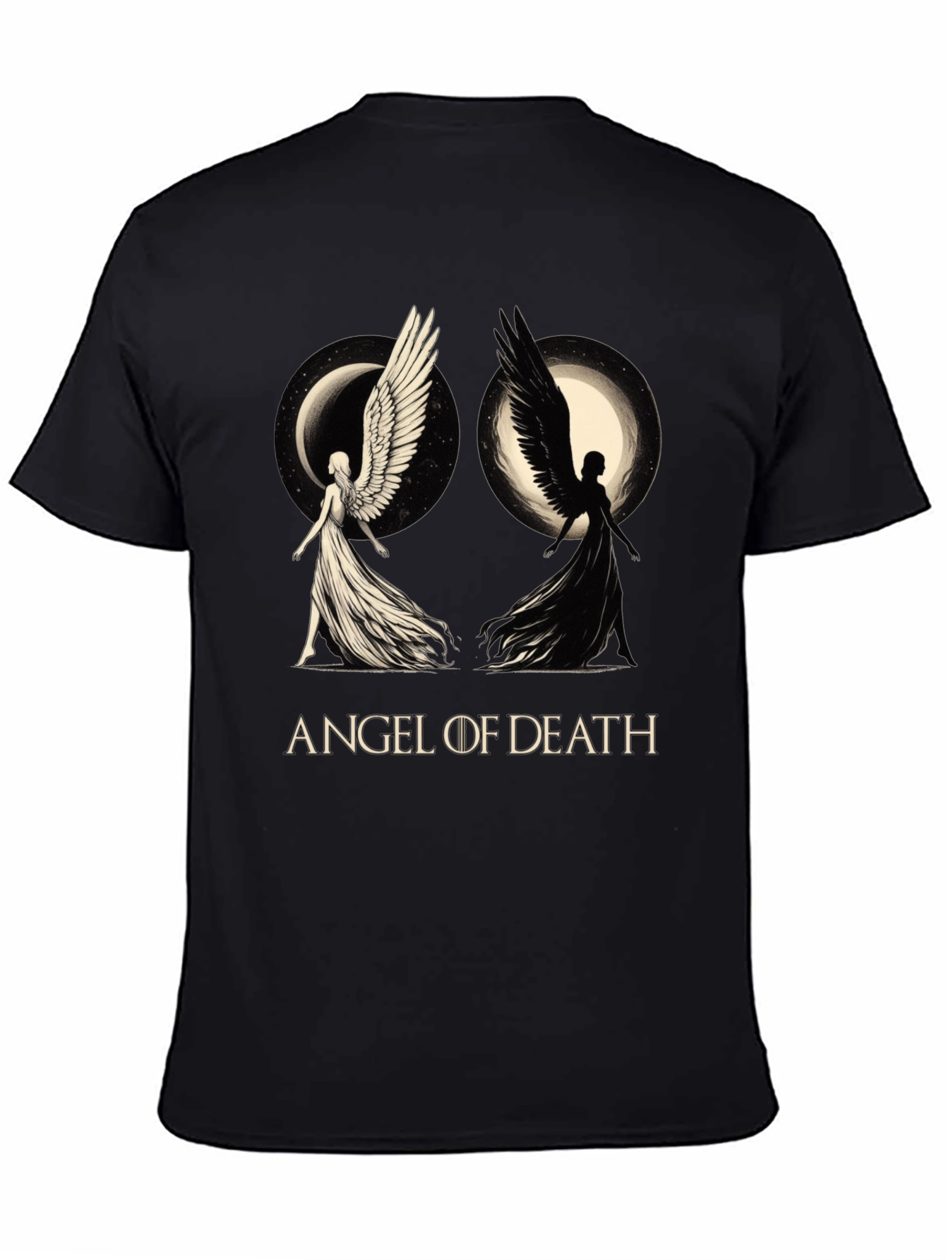 Angel of Death Graphic T-Shirt - Black