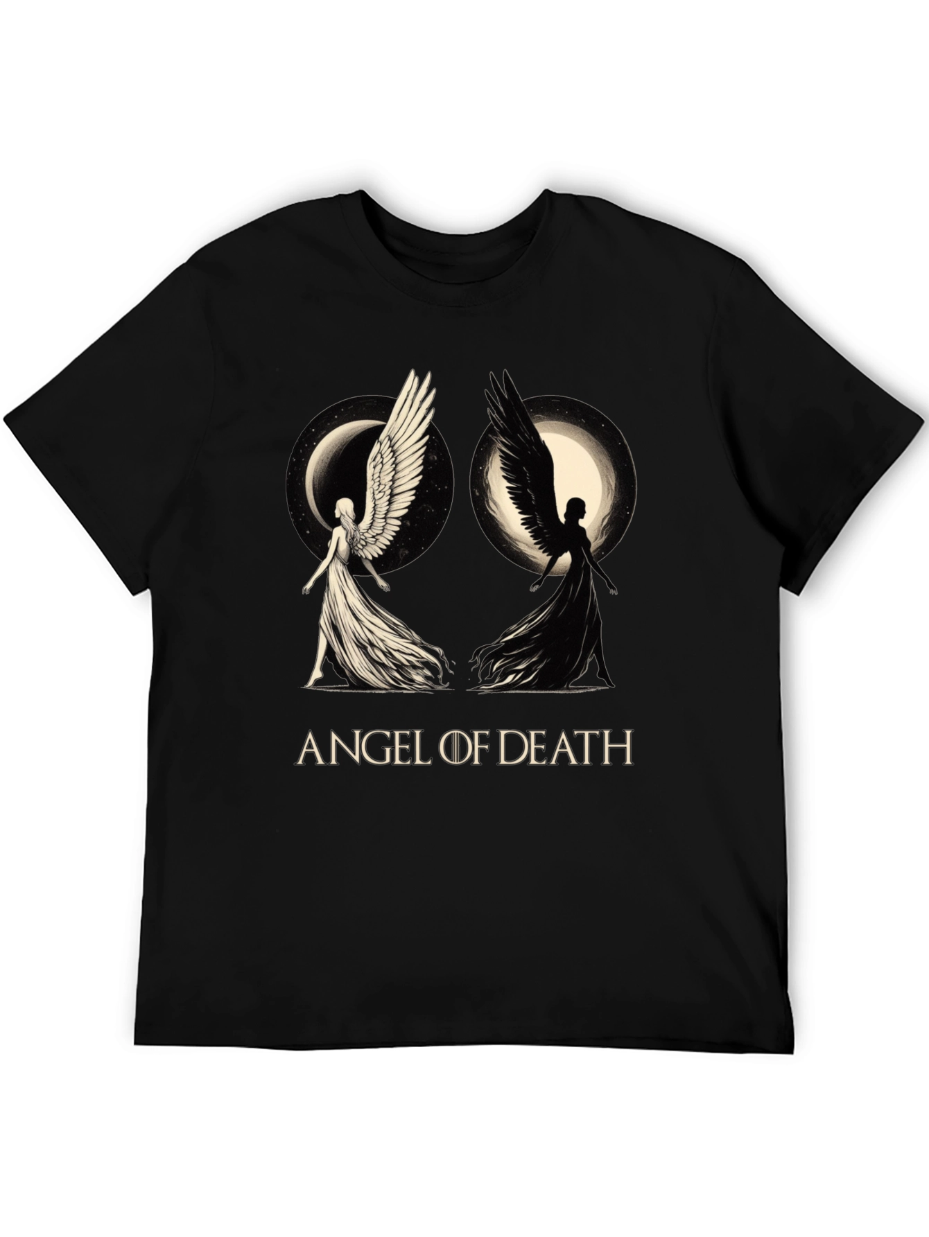 Angel of Death Graphic T-Shirt - Black