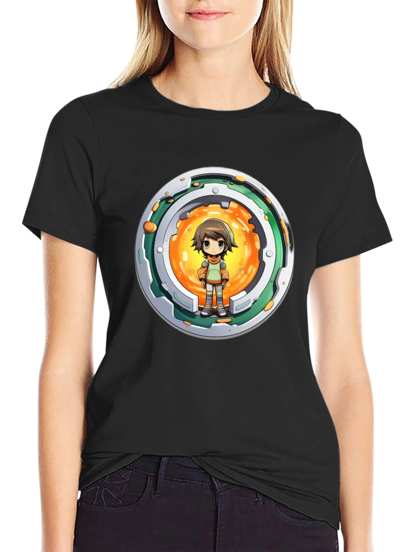 Anime Character T-Shirt: Stylish Round Design