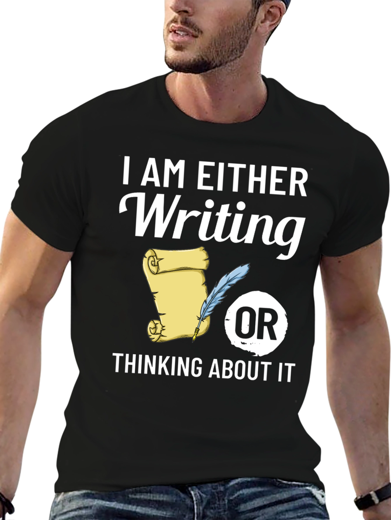 Writers Tee: Writing or Thinking About It