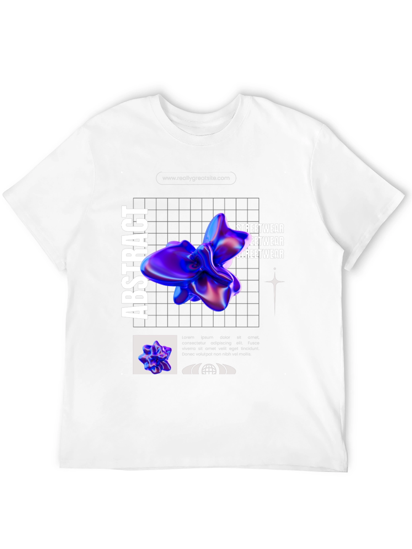 Abstract Graphic Print Streetwear T-Shirt