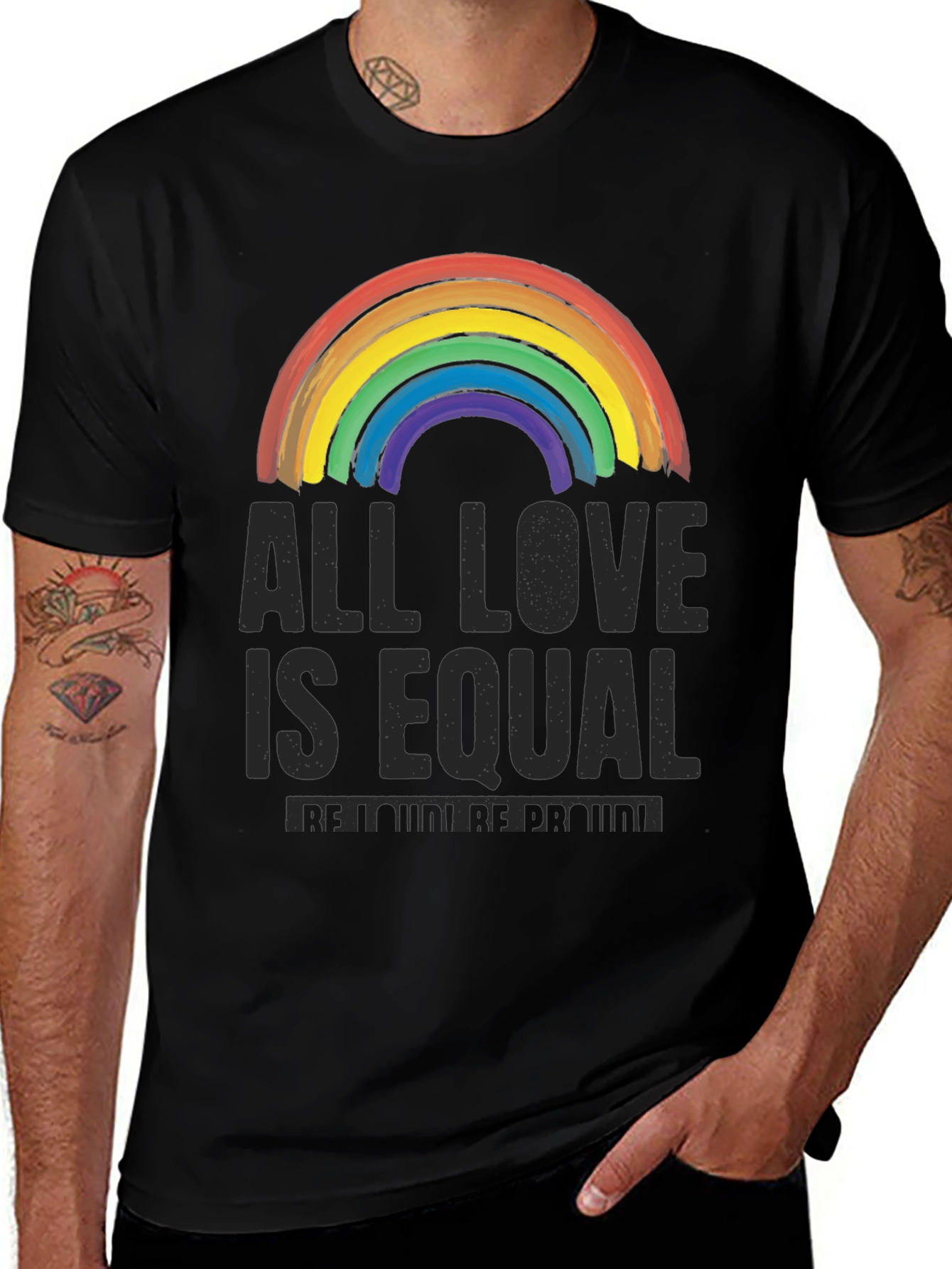 All Love Is Equal LGBTQ+ Rainbow T-Shirt