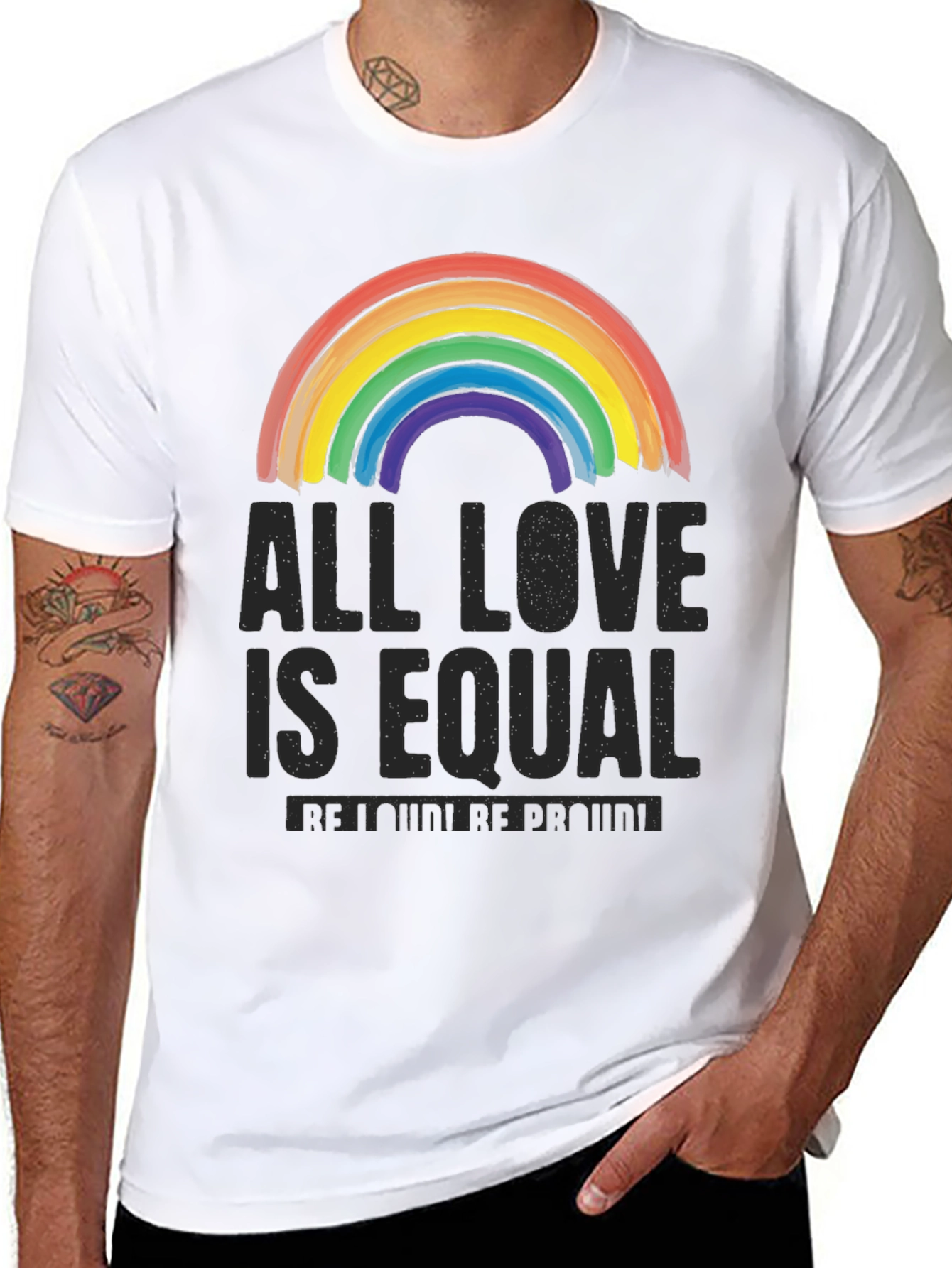 All Love Is Equal LGBTQ+ Rainbow T-Shirt